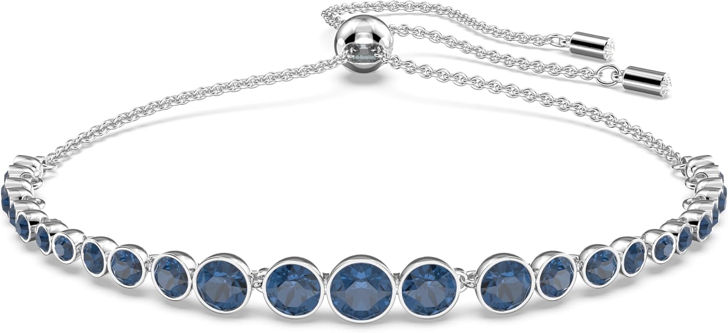 Swarovski Emily Tennis Bracelet Jewelry Collection, Clear Crystals, Blue Crystals, Pink Crystals