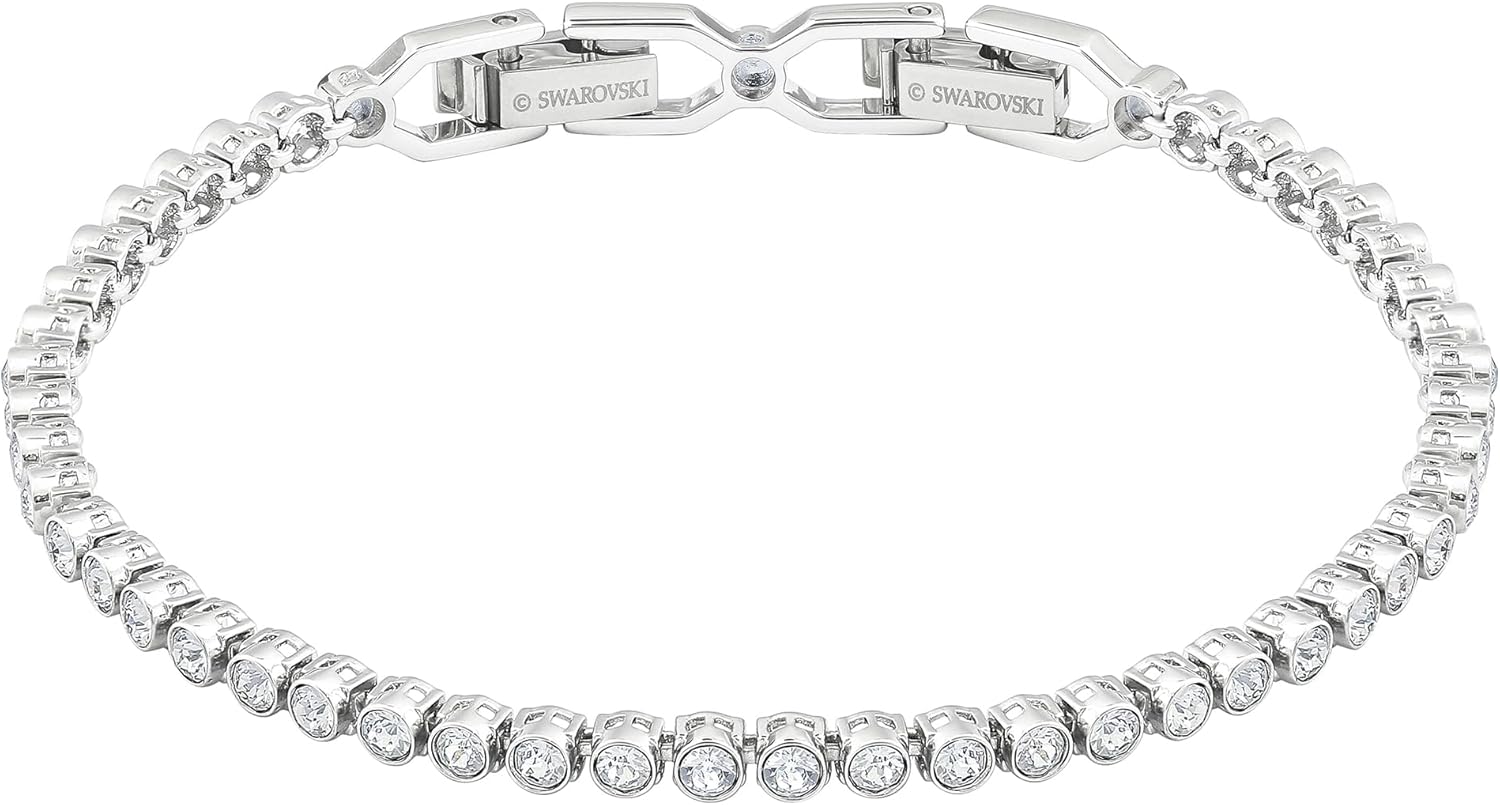 Swarovski Emily Tennis Bracelet Jewelry Collection, Clear Crystals, Blue Crystals, Pink Crystals